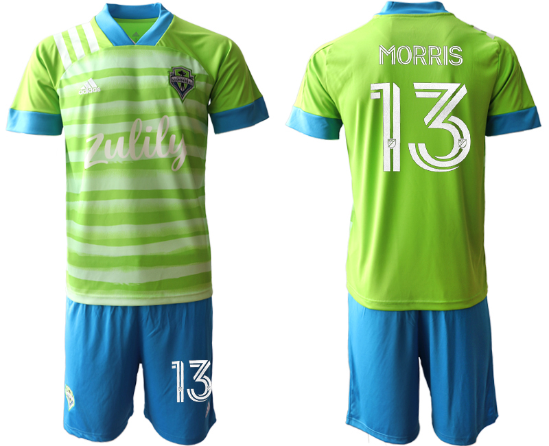 Men 2020-2021 club Seattle Sounders home #13 green Soccer Jerseys->seattle sounders jersey->Soccer Club Jersey